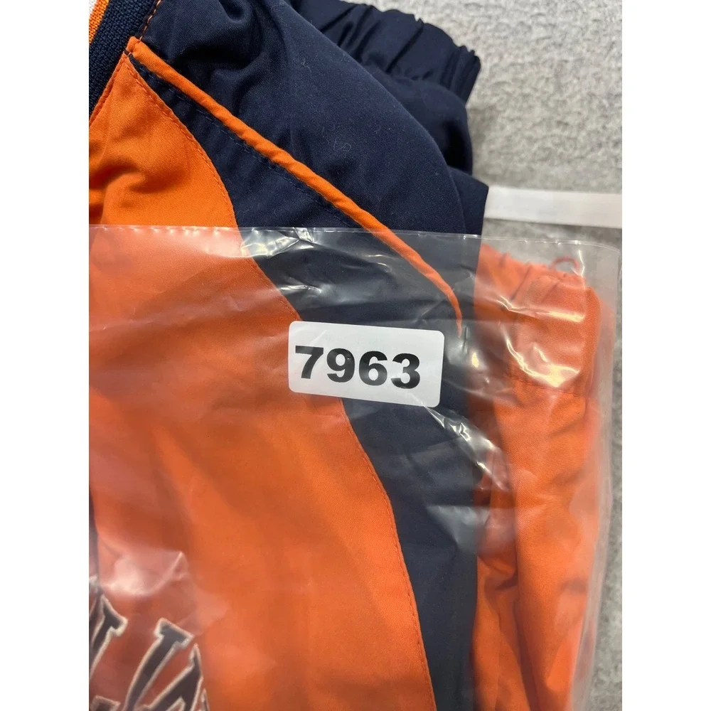 University Of Illinois Pullover Mens XL Orange Side Zip Lined 58 Sports